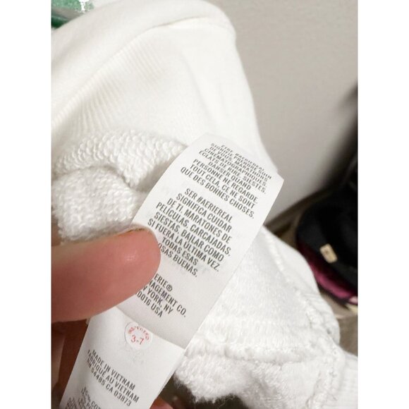 Aerie x Wicked Big Chill Crew Sweatshirt Pink Goes Good With Green White Medium - Picture 6 of 10